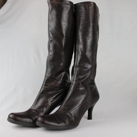 Gianni Bini Shoes - Gianni Bini Knee-High Boots with Braided Detail & Kitten Heel